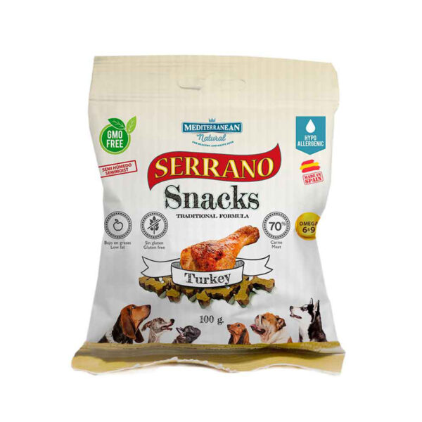 Serrano Snacks de Mediterranean Natural Pavo